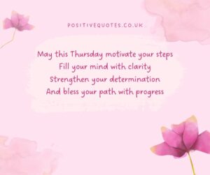 Motivational Thursday Morning Blessings