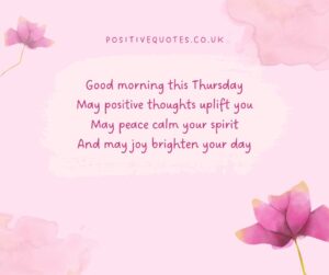 Positive Thursday Morning Blessings