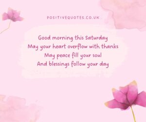 Thankful Saturday Blessings